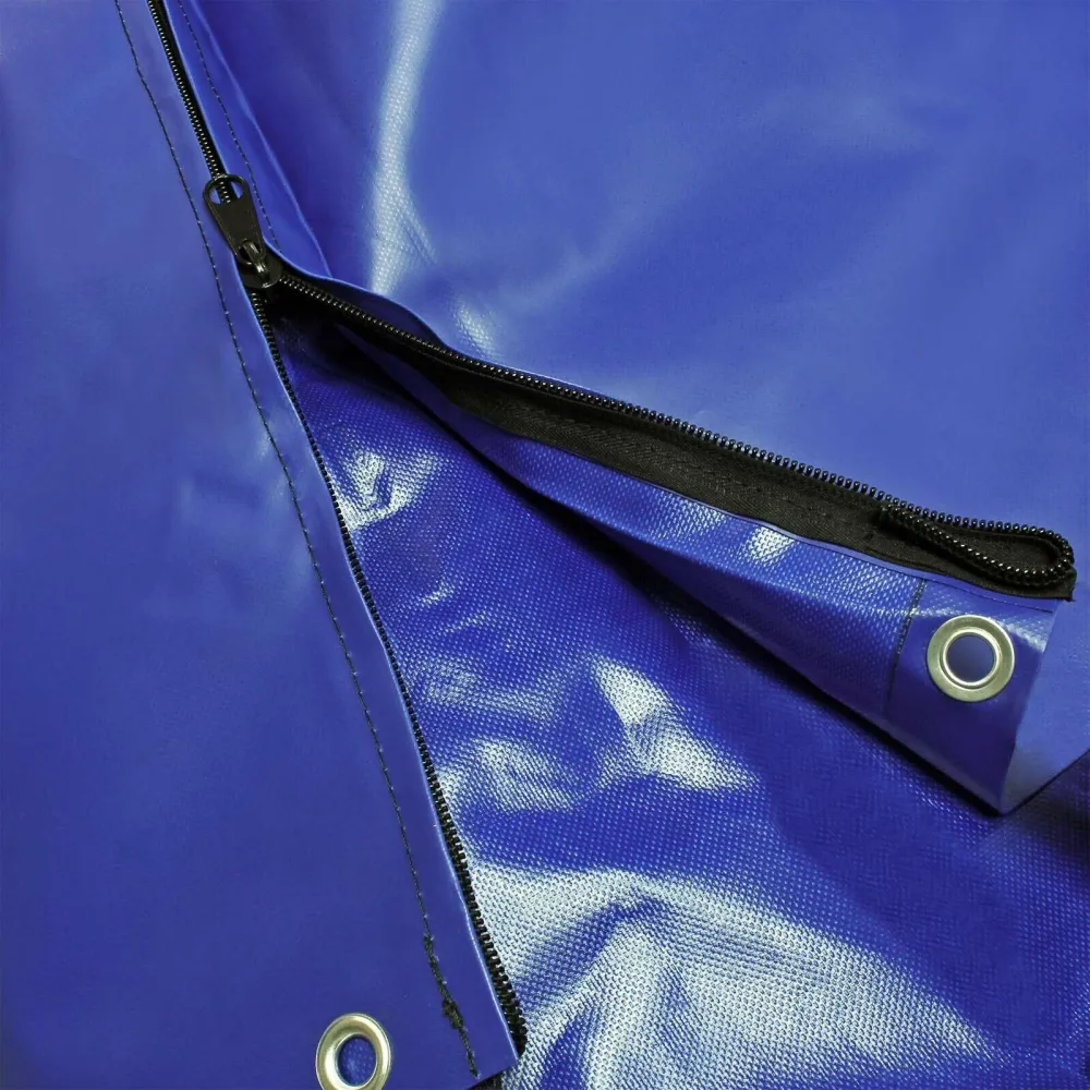 Bâche de protection pour remorque 207,5 cm 2 fermetures éclair housse 16_0000300 avec système de verrouillage