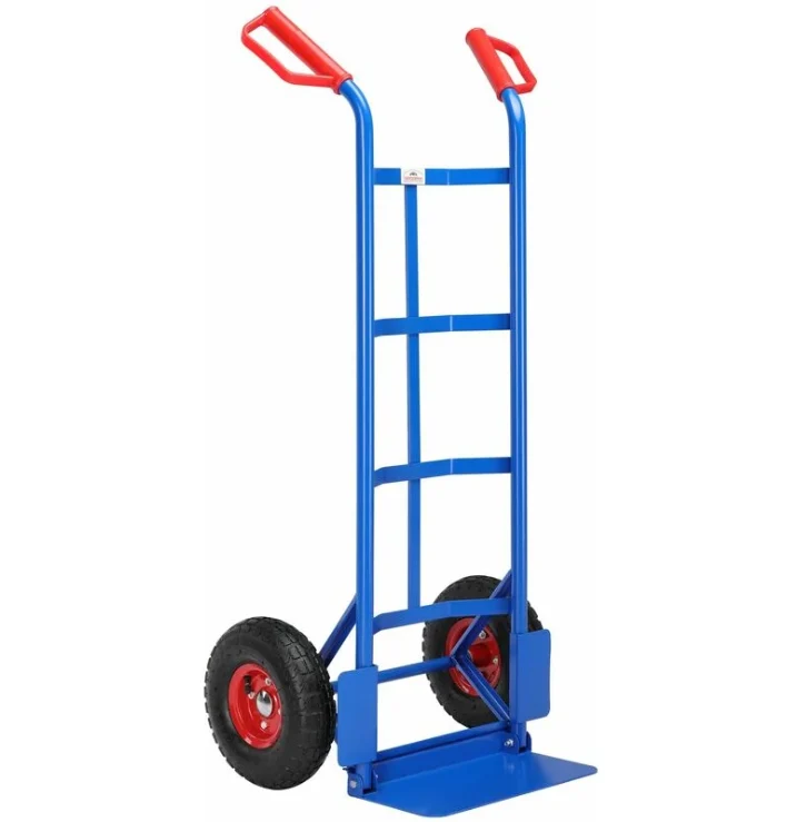 Gardebruk Hand Truck Pliable Up to 200kg Pneumatic Tires Grab Handles Cart Transport Cart Hand Truck avec certificat d'ori...