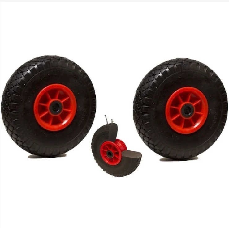 Chaîne de transmission LOT de 2x roue increvable diable 260 x 85 (3.00-4) alésage 20 mm roulement à rouleaux