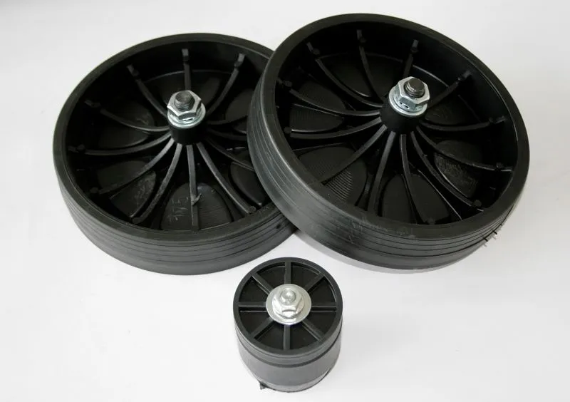 Jeu de roues ELMAG VINYLE pour WERKER 315 (Abac) Ø 175 mm + tampon 45+10mm avec axes et vis 9100368 acheter à bas prix