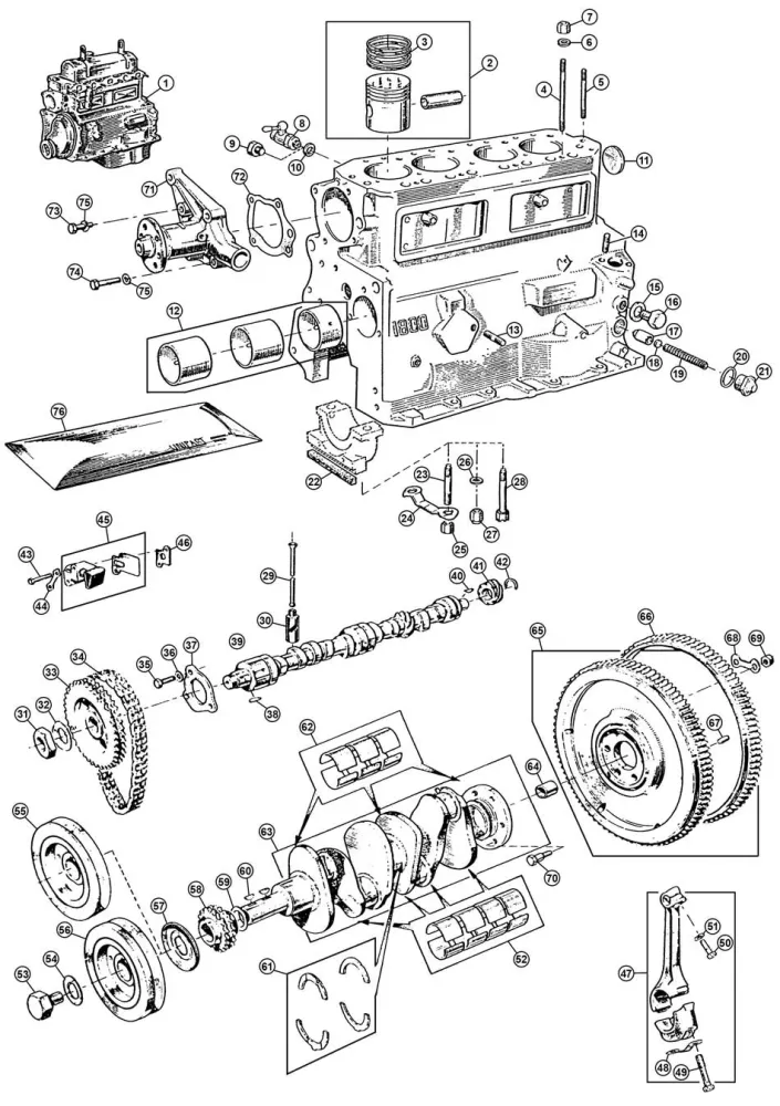 PUSH ROD, ENGINE pour amélioration performances