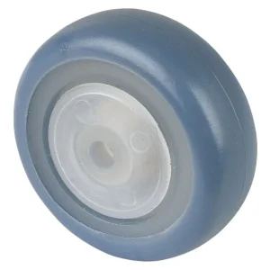 Roue en caoutchouc BS Wheels jante naturelle bande de roulement bleu évident roulements à billes diamètre de roue 75 mm lo...