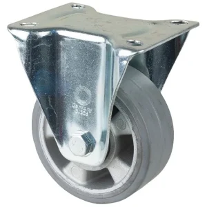 Rouleau de transport BS rollers rouleau fixe largeur de roue 50 mm roue Ø 125 mm capacité de charge 220 kg pneus élastique...