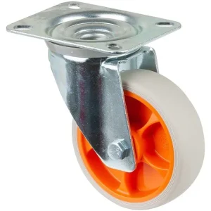 Rouleaux BS rouleau de transport rouleau pivotant roue en caoutchouc thermoplastique pneu gris évident roulement à rouleau...