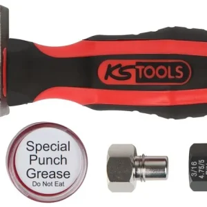 KS Tools FLAREFIXeco jeu d'outils d'évasement universels pour conduites de frein 475 mm 4 pièces 122.121...