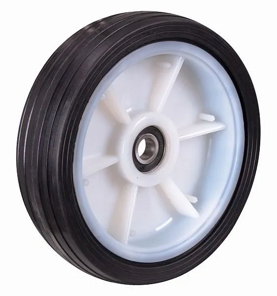 Roue en caoutchouc plein VARIOfit 260 x 65 mm noire avec profil rainuré ebg-260.000 commander à bas prix