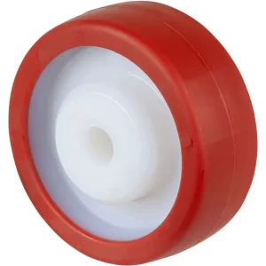 Roue en polyuréthane BS Wheels jante en plastique roulement lisse diamètre de roue : 100 mm pack : 4 pièces B27.100 se pro...