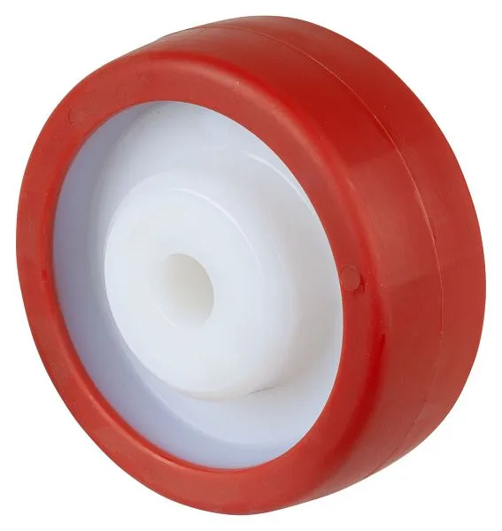 Roue en polyuréthane BS Wheels jante en plastique roulement lisse diamètre de roue : 100 mm pack : 4 pièces B27.100 se pro...
