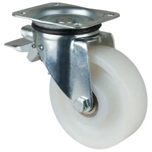 Roues BS Roulette durable avec frein largeur de roue 40 mm Ø roue 150 mm capacité de charge 400 kg bande de roulement/corp...