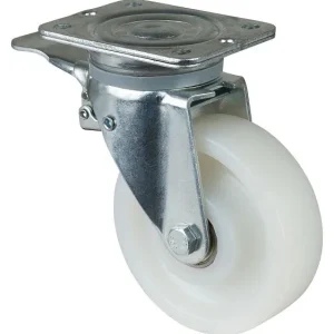 Roues BS Roulette robuste avec frein largeur de roue 40 mm Ø roue 150 mm capacité de charge 600 kg bande de roulement/corp...