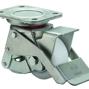 Rouleau de levage BS rollers avec frein largeur de roue 40 mm roue Ø 80 mm capacité de charge 400 kg bande de roulement/co...