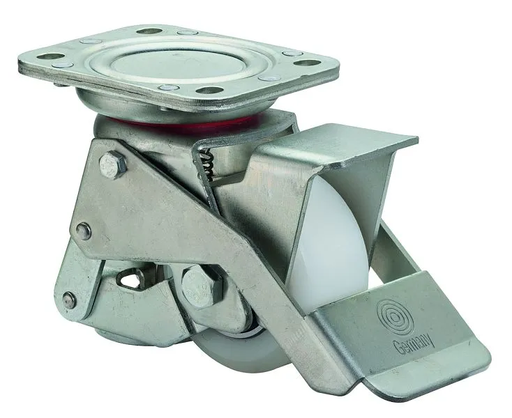 Rouleau de levage BS rollers avec frein largeur de roue 40 mm roue Ø 80 mm capacité de charge 400 kg bande de roulement/co...