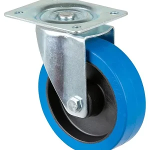 Rouleau de transport BS rollers largeur de roue 42 mm roue Ø 160 mm capacité de charge 300 kg pneus élastiques bleus roule...