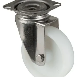 Rouleaux BS pour appareil en acier inoxydable largeur de roue 23 mm roue Ø 75 mm capacité de charge 60 kg palier lisse pla...