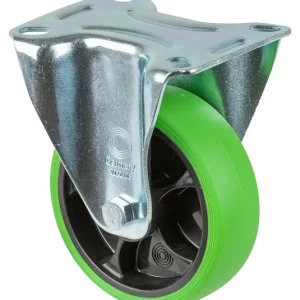 Rouleaux de transport à rouleaux fixes roue en caoutchouc thermoplastique pneu vert roulement à rouleaux plaque diamètre :...