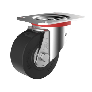 Roulette pivotante ferme Wicke avec pneus Wicke-ELASTIC® noirs sur jante en acier GS L 01/80 / 40K 174545N acheter à bas prix