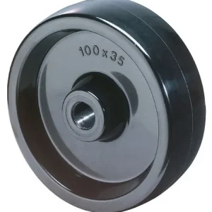 Roulettes BS Roue résistante à la chaleur largeur de roue 35 mm roue Ø 100 mm capacité de charge 170 kg bande de roulement...