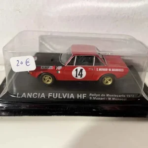 Rétroviseur sport Lancia Fulvia HF rouge et noire (rallye de Monté-Carlo de 1972)