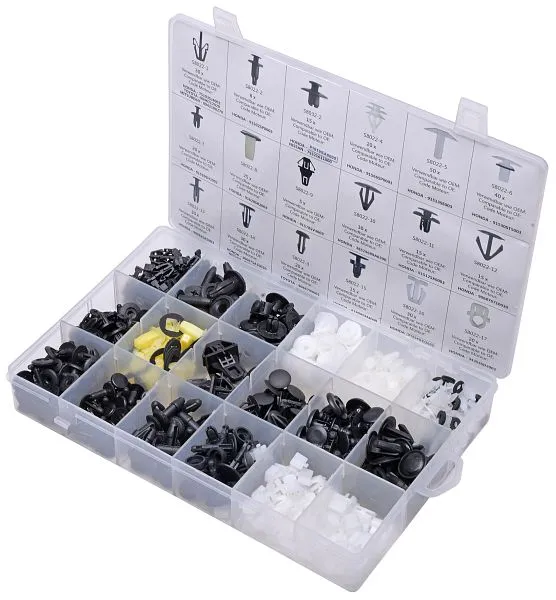 Assortiment de clips de fixation en acier SW Honda S8022 prendre à bas prix