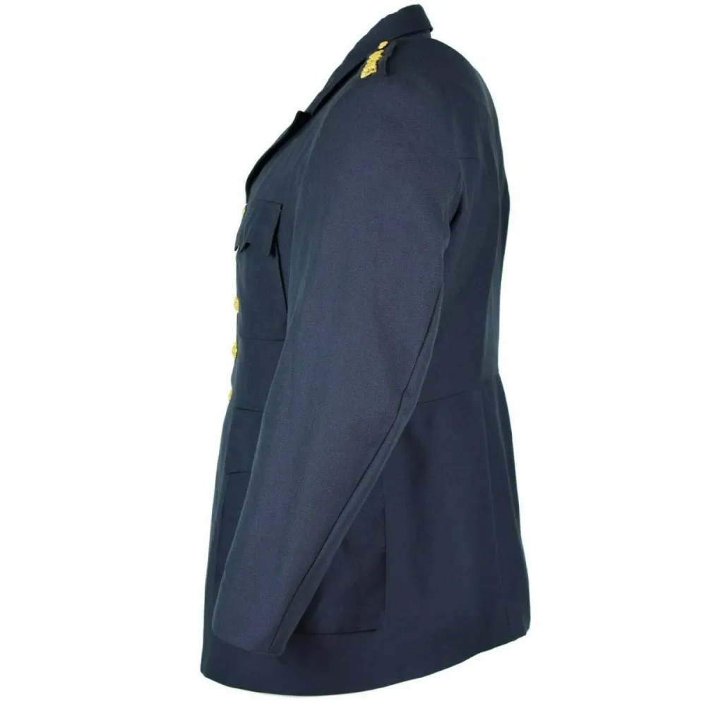 Véritable uniforme de parade bleu d'infanterie de l'armée suédoise, veste de tenue militaire suédoise Coffre rigide 45L