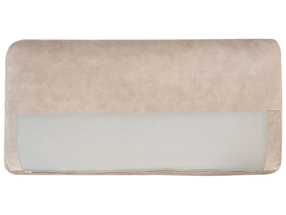 Left Hand 3 Seater Tissu doux Corner Sofa Beige LOFOTEN