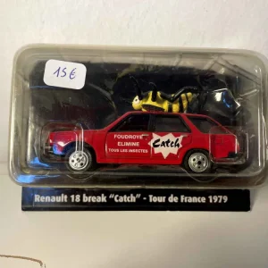 Support smartphone Renault 18 break rouge avec publicité CATCH du tour de France de 1979