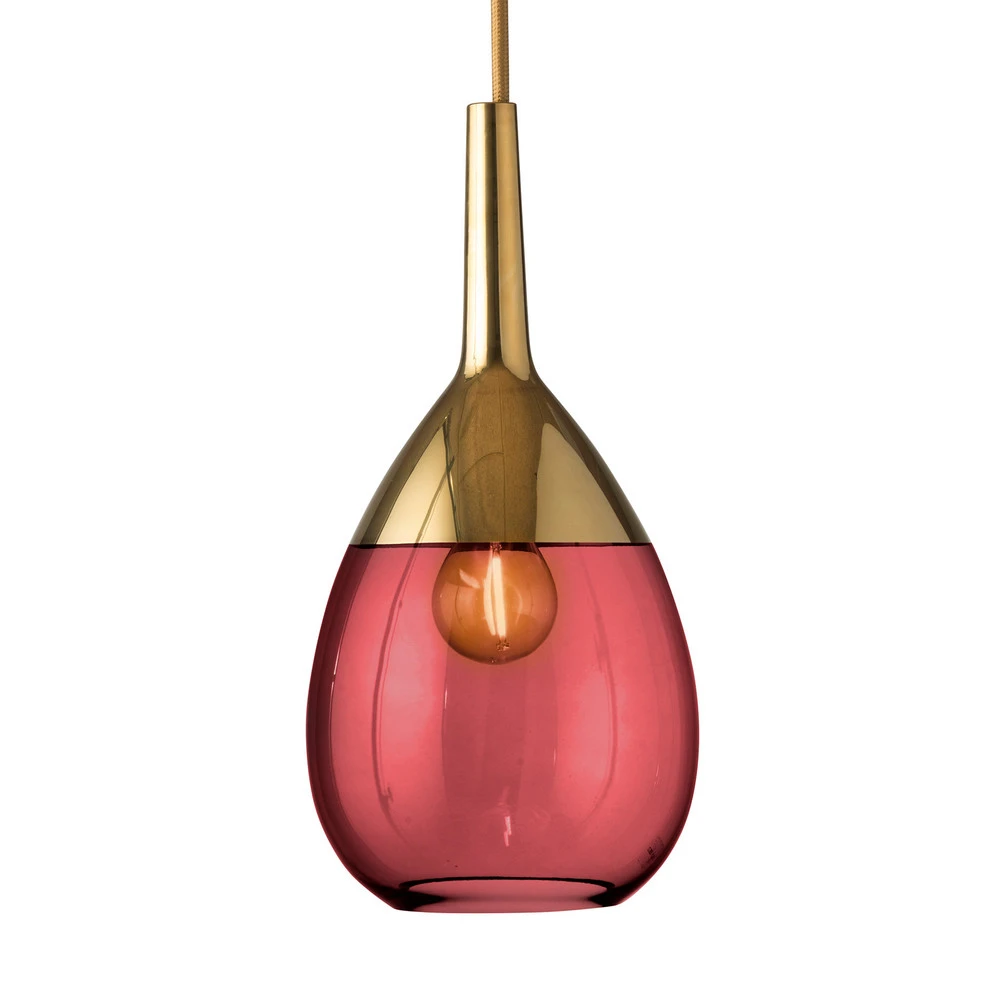 Amortisseur arrière EBB & FLOW Lute S suspension dorée, rouge rubis