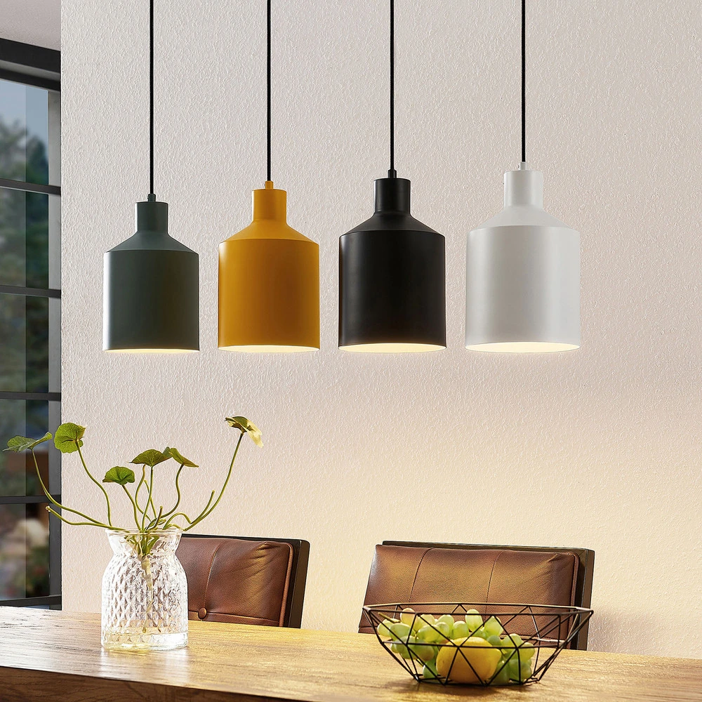 Amortisseur arrière Lindby Tirane suspension, abat-jour multicolores