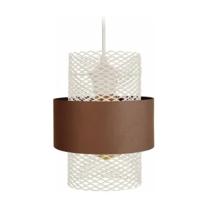 Amortisseur arrière MISIS - Suspension cylindrique métal marron et blanc