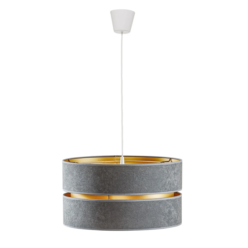 Amortisseur arrière Suspension Duo, grise/dorée, Ø40 cm à 1 lampe