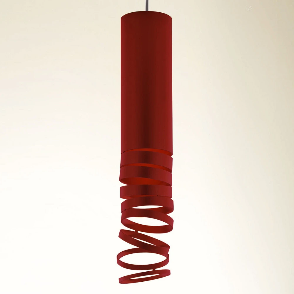 Artemide Décomposé suspension rouge avec joints neufs