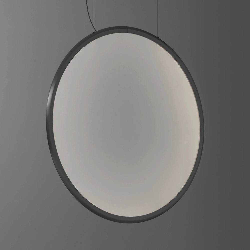 Artemide Discovery Vertical 140 Integralis aluminium avec rivets de maillon