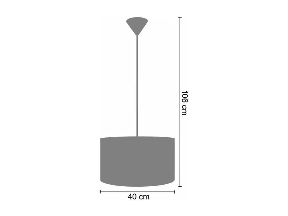 Chaîne de transmission COCHIN C - Suspension cylindrique tissu bleu
