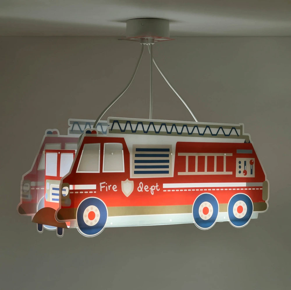 Chaîne de transmission Dalber Fire Truck suspension camion pompier, rouge