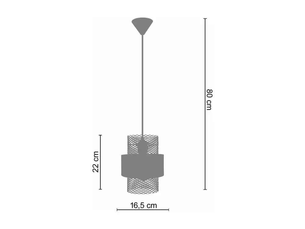 Chaîne de transmission MISIS - Suspension cylindrique métal bleu et blanc
