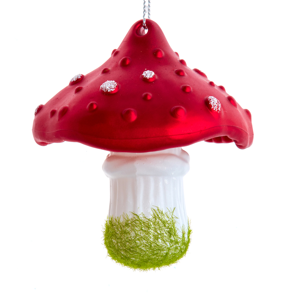Chaîne de transmission Suspension de Noël : champignon - H.8cm