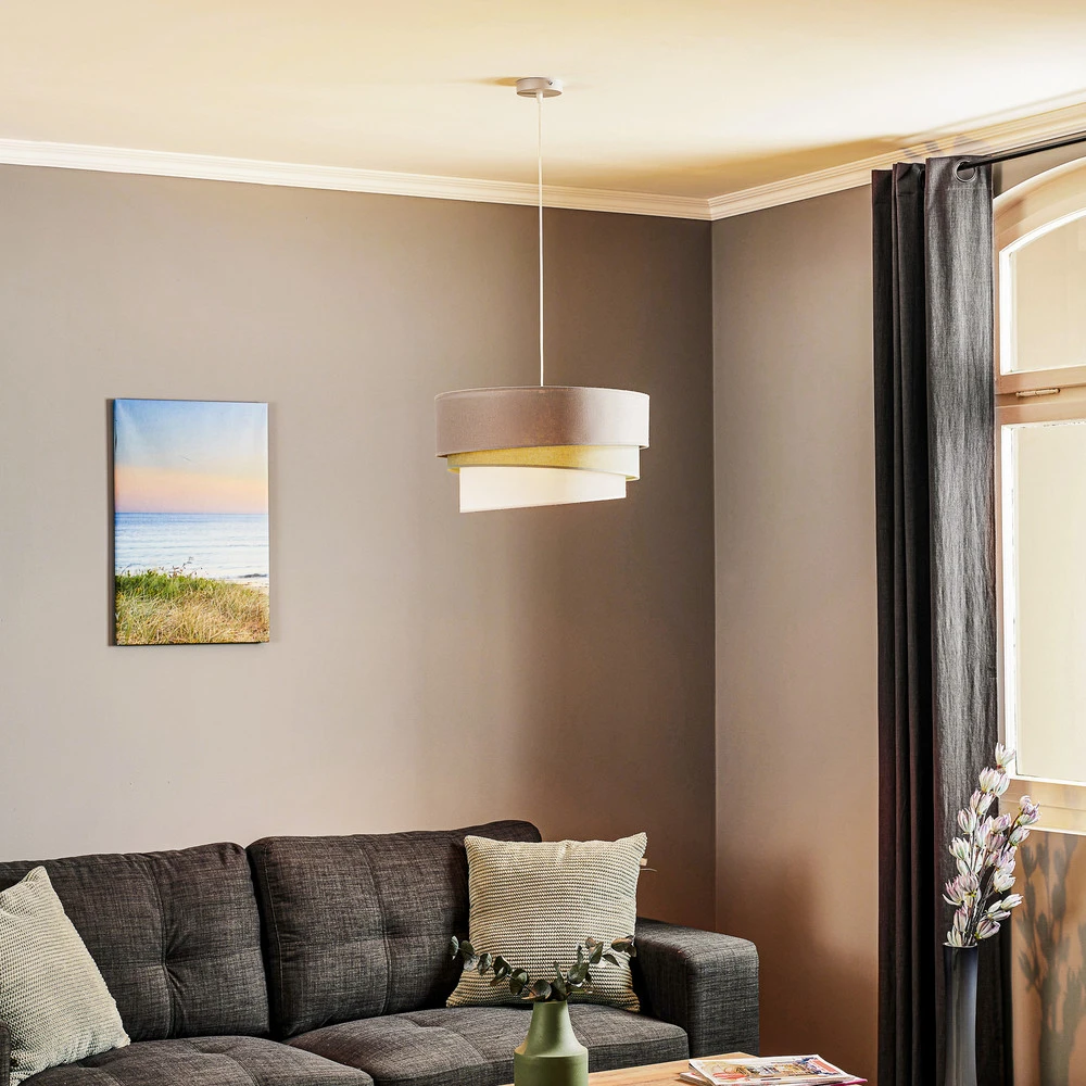 Échappement complet Euluna Trio suspension beige/aigue-marine/écru 45
