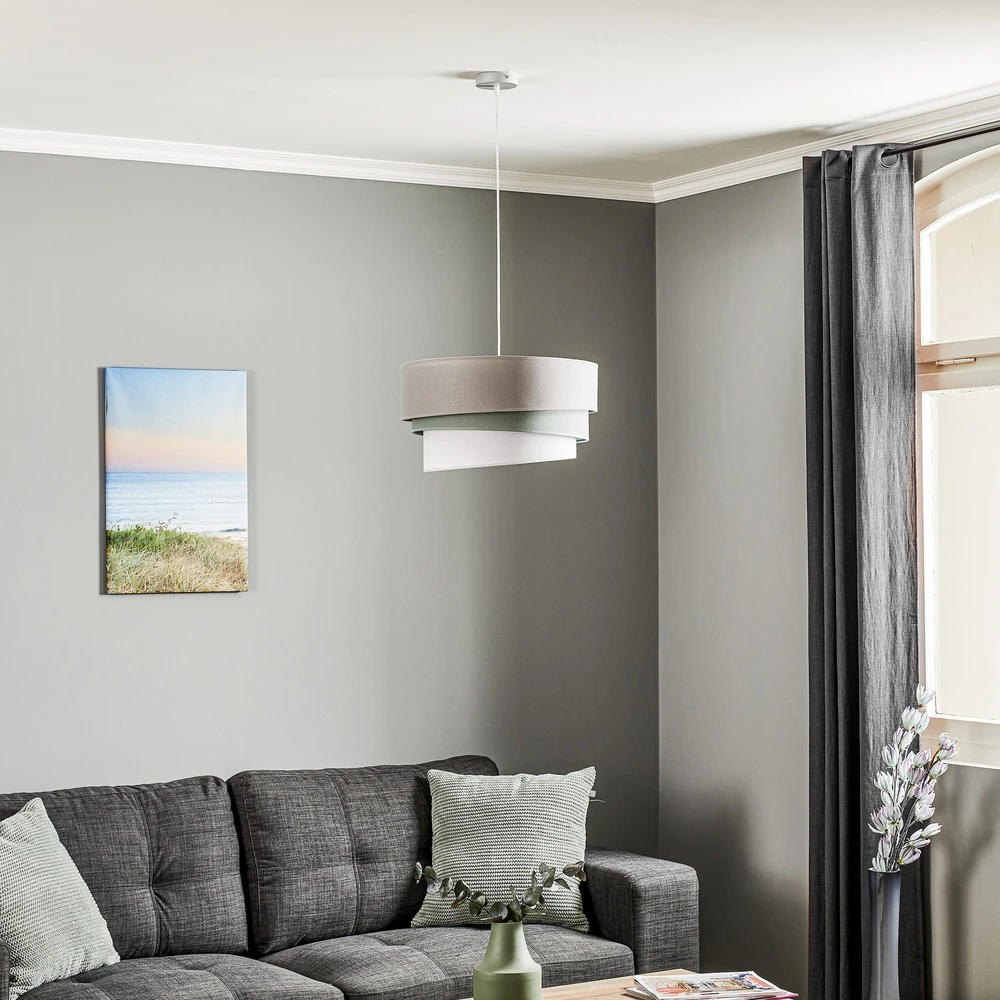 Échappement complet Euluna Trio suspension beige/aigue-marine/écru 45