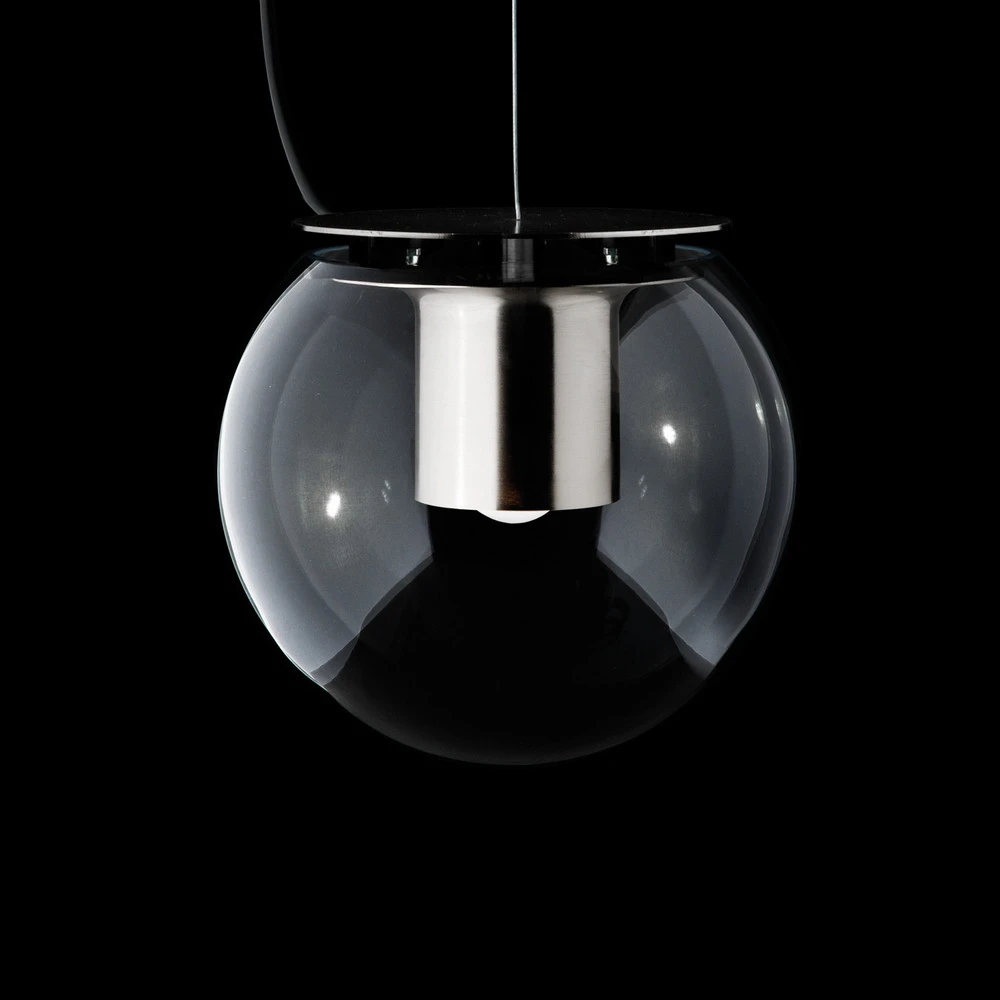 Échappement complet Oluce Globe Suspension, Ø 20 cm, nickel
