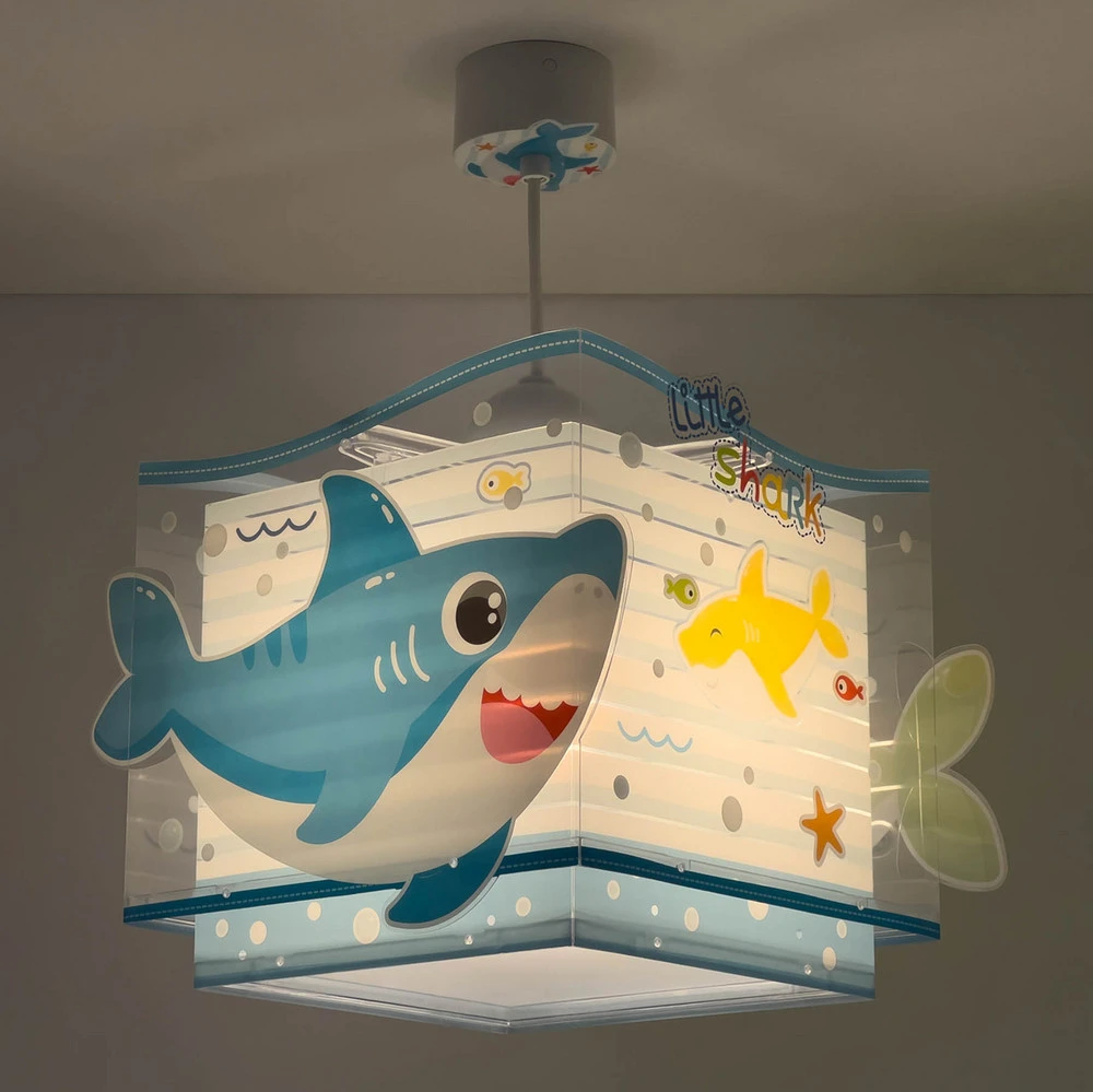 Dalber Little Shark suspension, motif mer en acier inoxydable