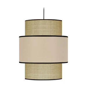 Disque de frein perforé GOA - Suspension cylindrique tissu paille crème