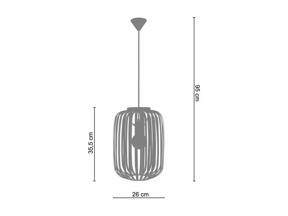 Disque de frein perforé LAM. BERNE - Suspension cylindrique métal blanc