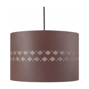 Disque de frein perforé Suspension cylindre métal lignes marron 80 cm.