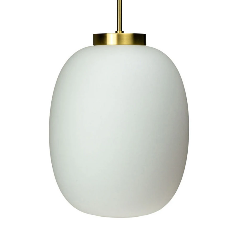 Dyberg Larsen DL39 suspension Ø 25cm opale/laiton avec rivets de maillon