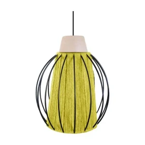 Filtre à air sport Suspension melon filaire métal noir fil coton citron 85 cm.