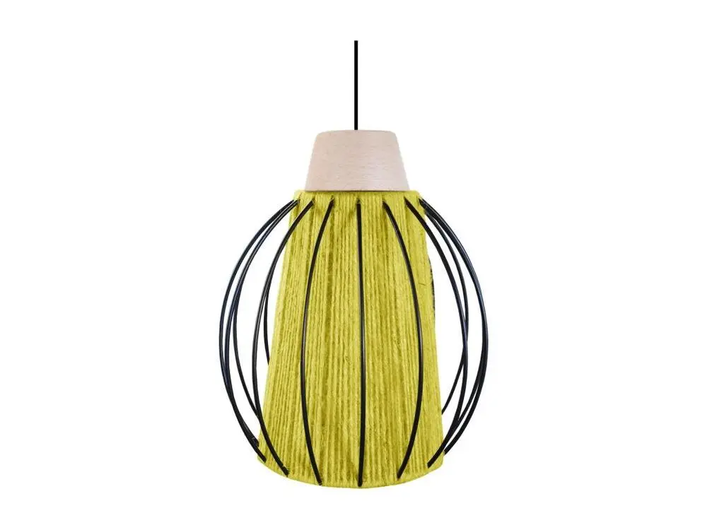 Filtre à air sport Suspension melon filaire métal noir fil coton citron 85 cm.