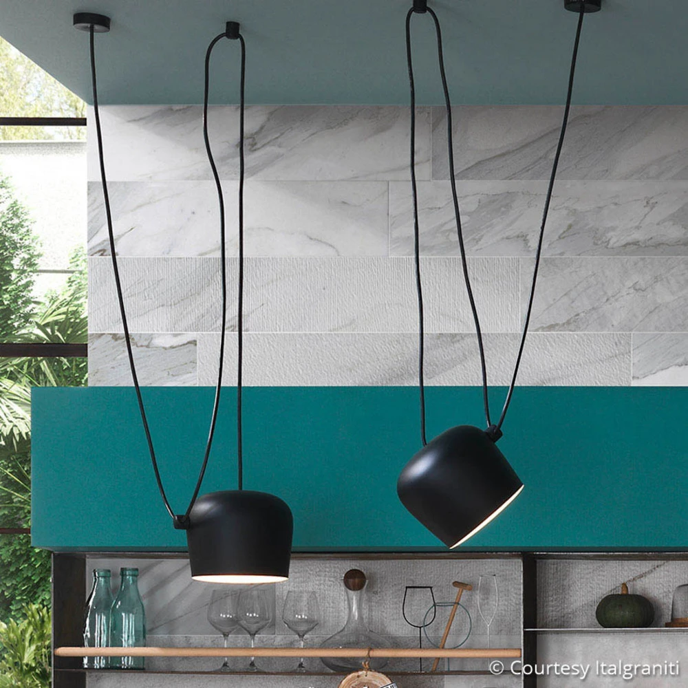 FLOS Aim Petit suspension LED, noire