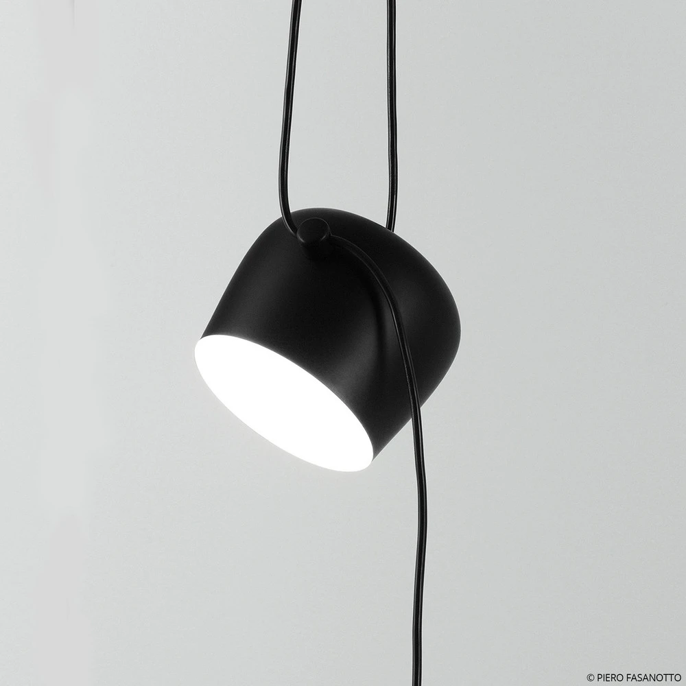 FLOS Aim Petit suspension LED, noire