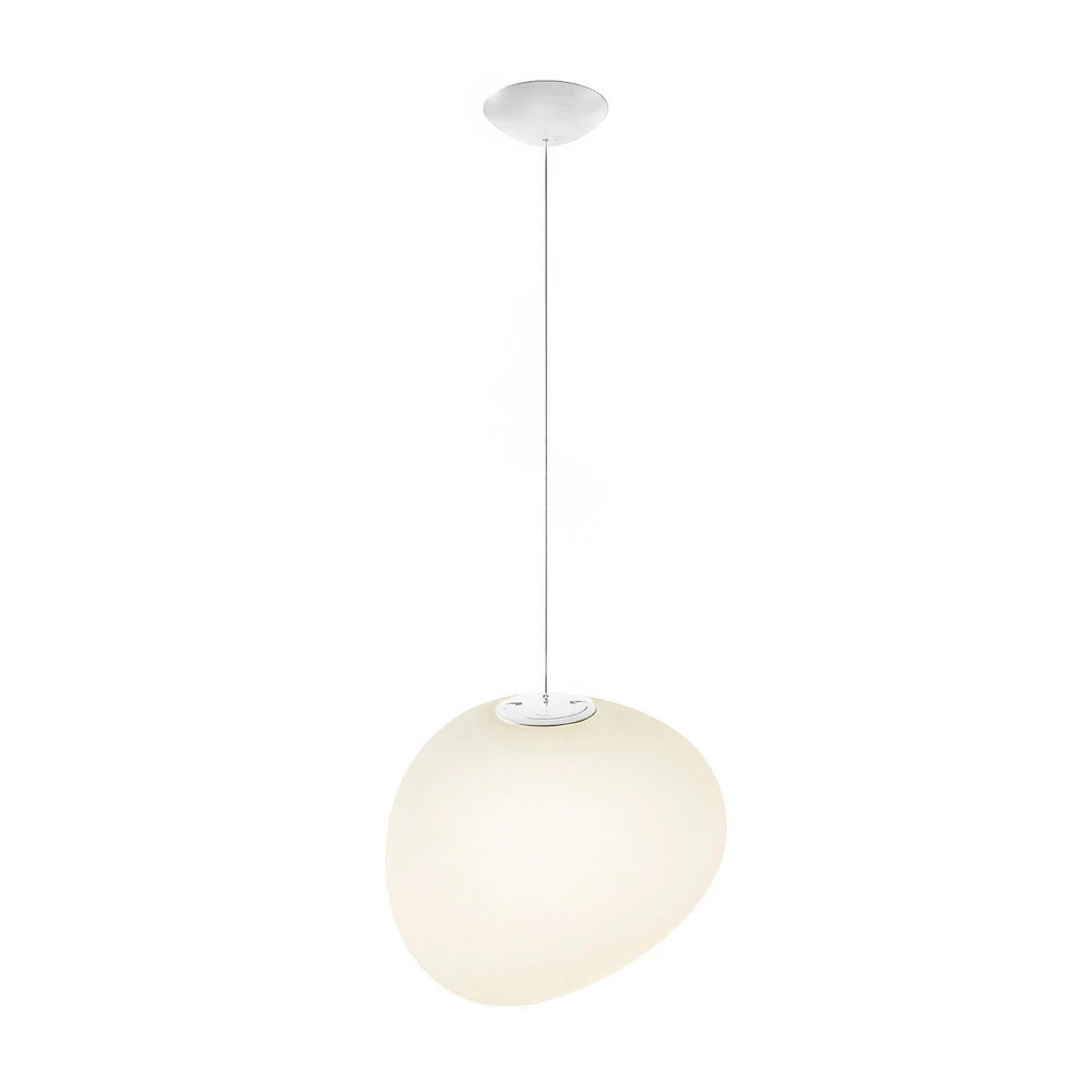 Foscarini Gregg MIDI suspension, verre, blanche avec notice de montage