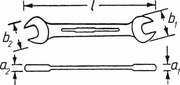 Clé à fourche double Hazet profil hexagonal externe 7/8 x 15/16 " 450NA-7/8X15/16VKH magasiner à bas prix
